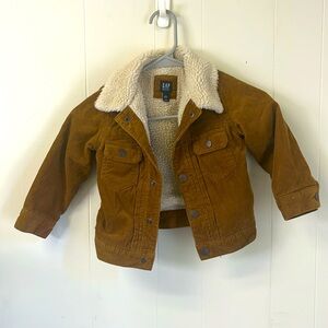 Gap Kids Sharpa Lined Corduroy jacket toddler 3